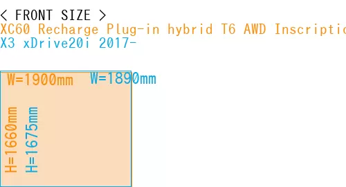 #XC60 Recharge Plug-in hybrid T6 AWD Inscription 2022- + X3 xDrive20i 2017-
